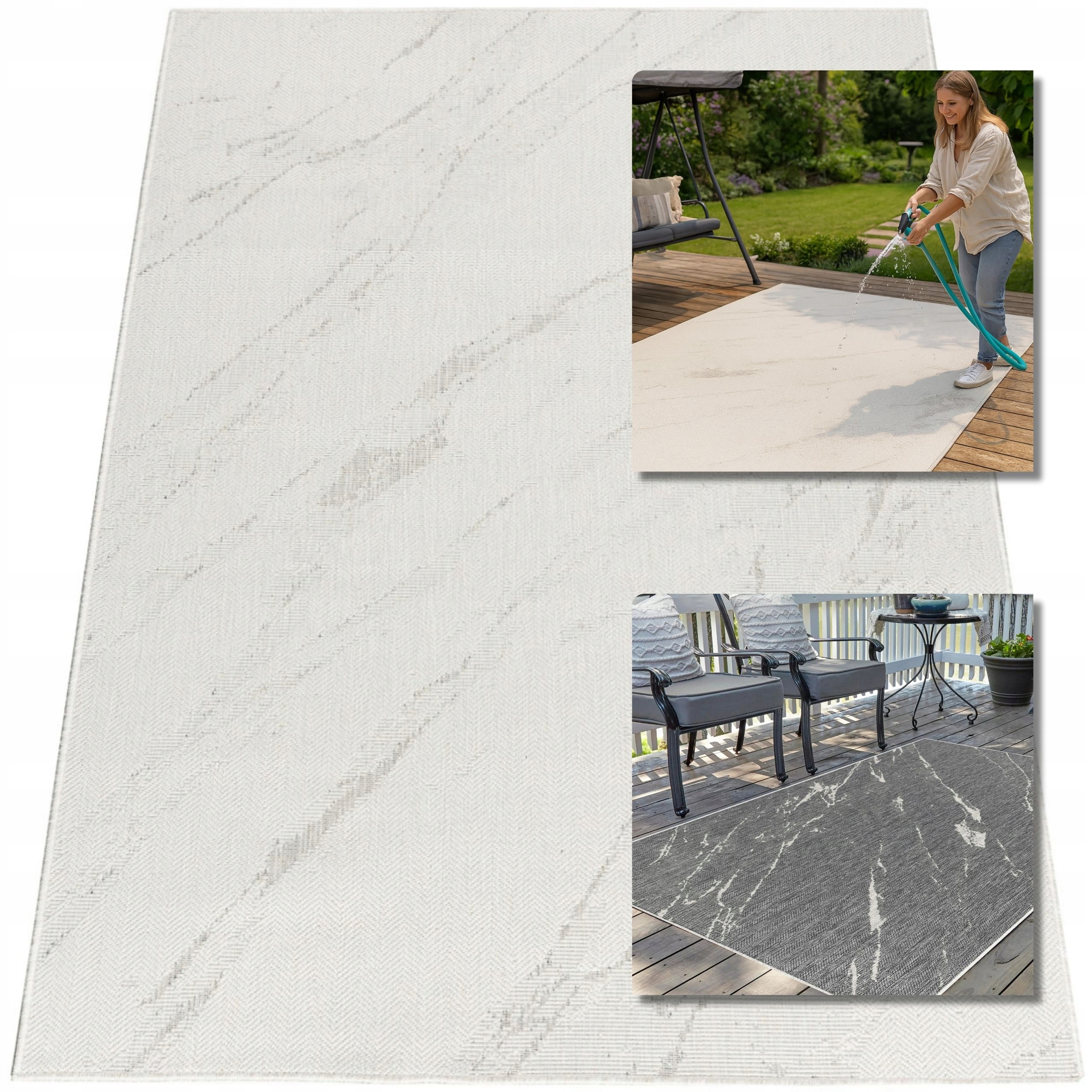 Koberec Oboustranný Na Terasu Terasový Boho Provázkový 120x170