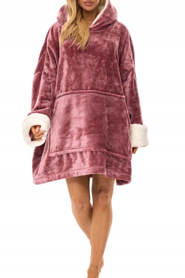 Dámský župan L&L 2467 suchá růžová [Univerzální Velikost ]