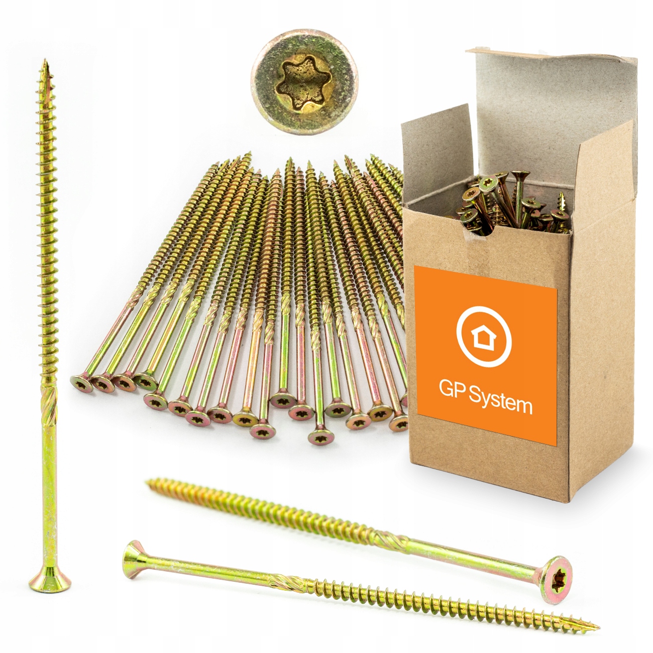 Tesařské vruty do dřeva Torx kuželová hlava 6x120 50 ks