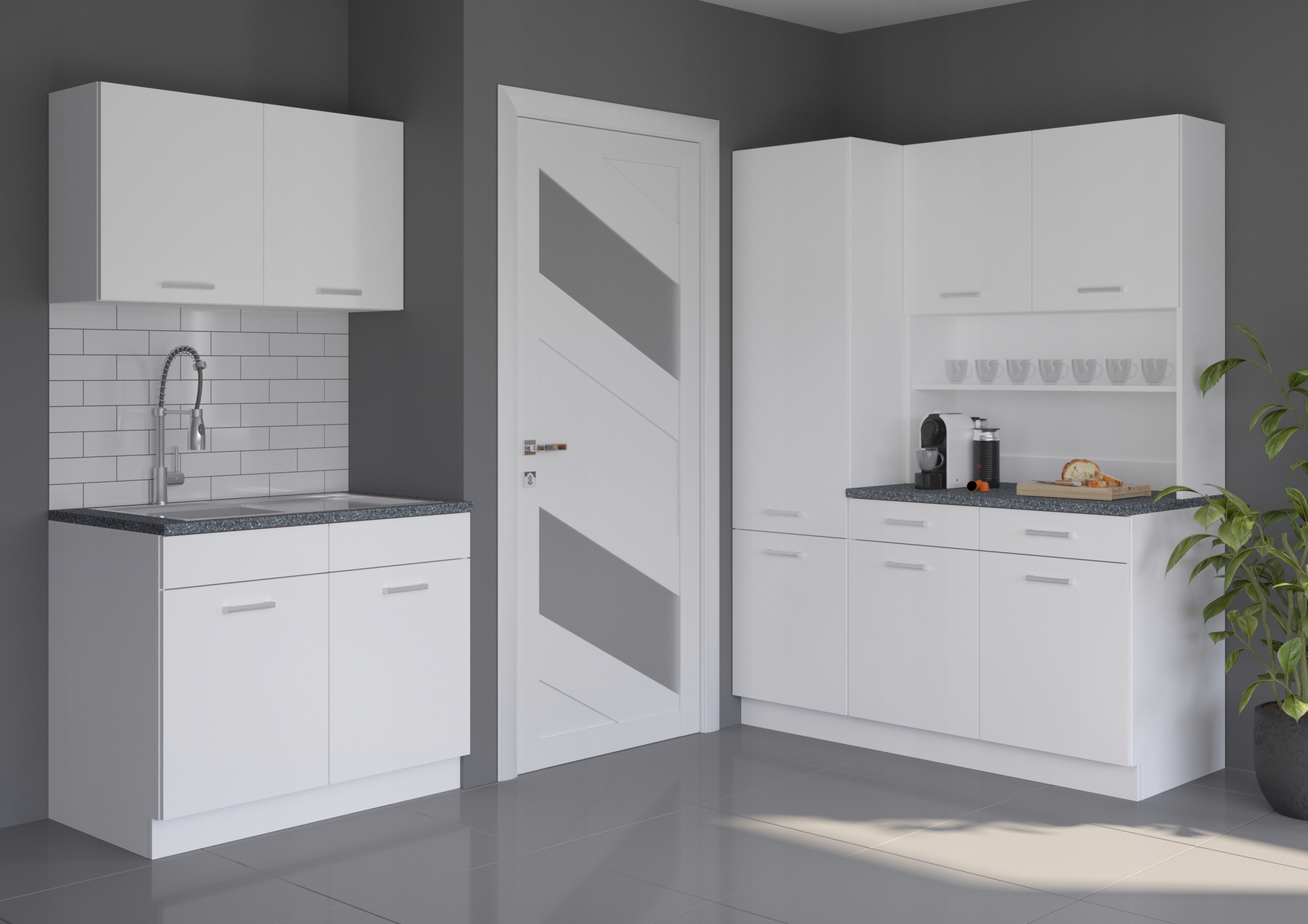 Duża szafka kuchenna 100 cm z blatem MARGOT Marka Umeblujdom