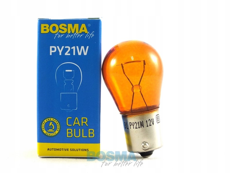 

Żarówka PY21W 12V BAU15S Amber Single Box/kartonik