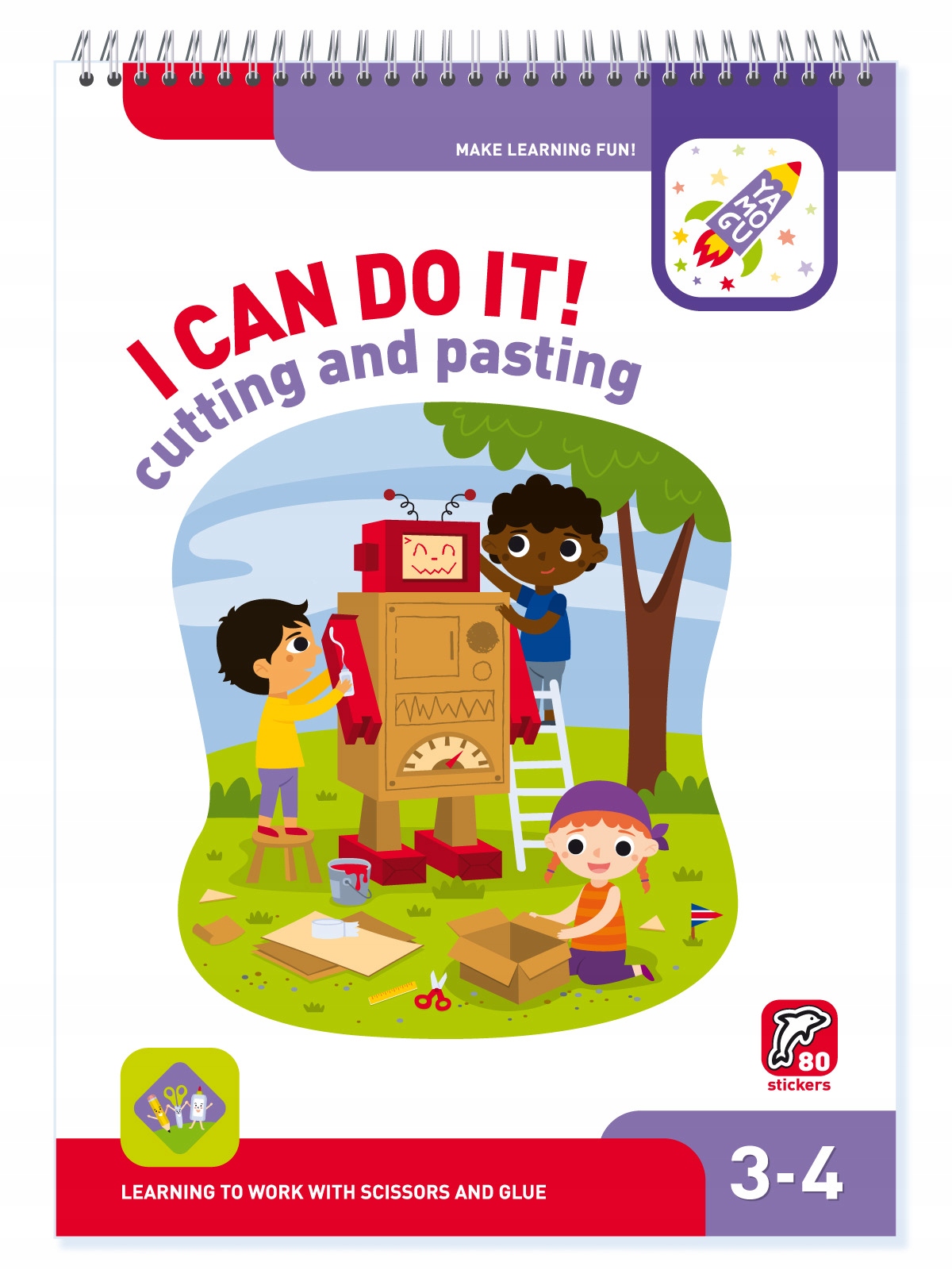 I can do it! Cutting and Pasting. 3-4 age. Ya mogu
