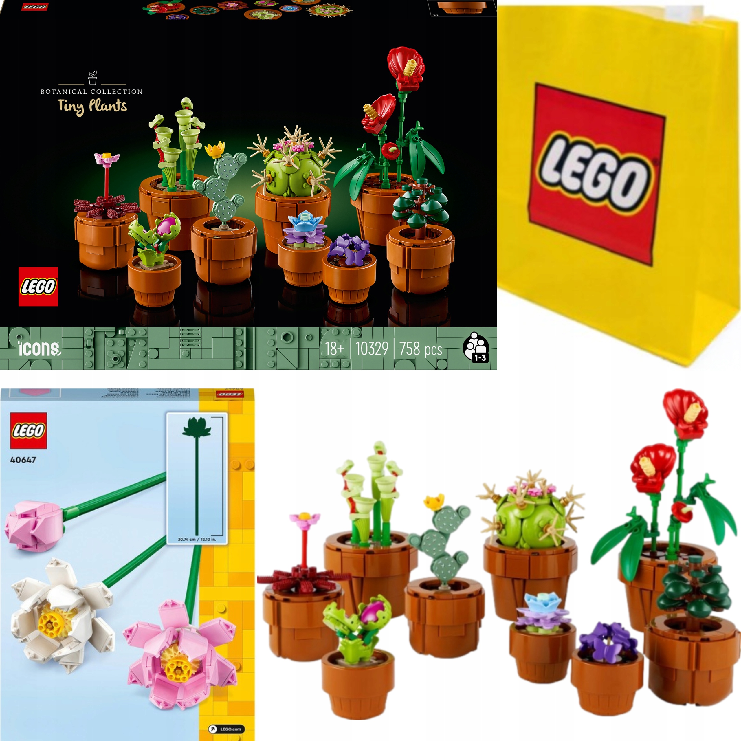 Lego Icons Valentýnský Set Květiny Dárek Malé Rostlinky 10329 40647