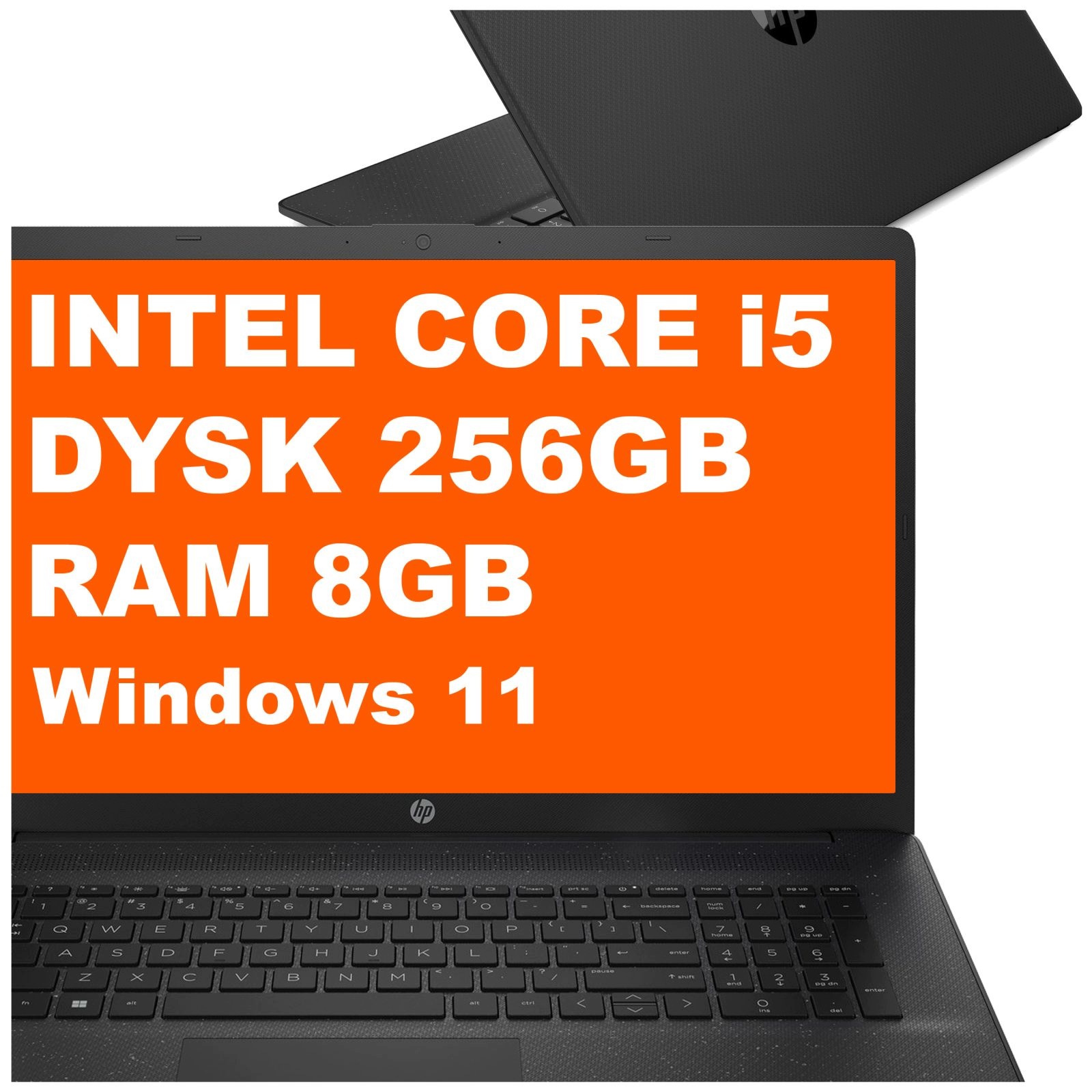 Laptop Hp 17T-CN300 Intel Core i5 8GB 256GB Intel Uhd 17,3" Fhd W11 Czarny