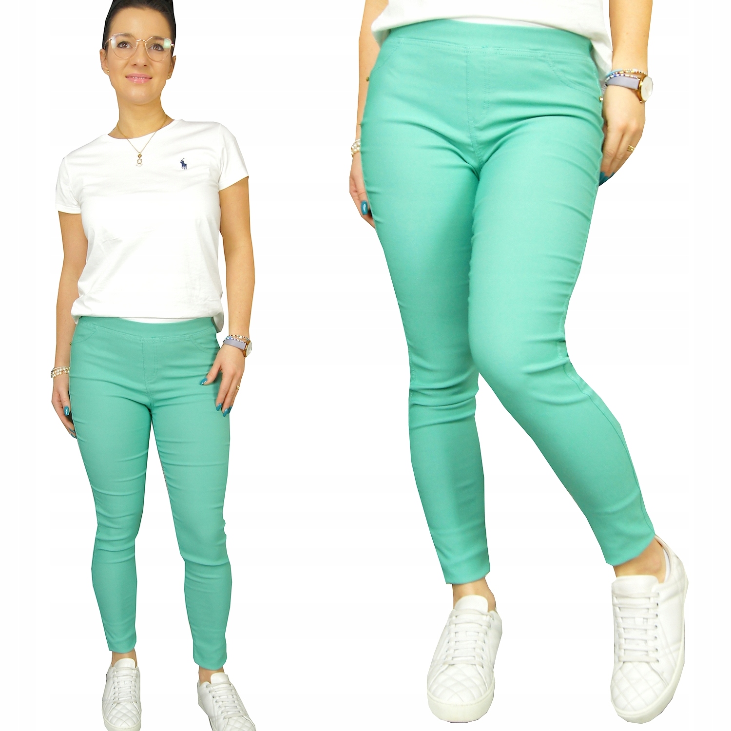 

Modne Spodnie legginsy Diamond Damskie Kolory, M