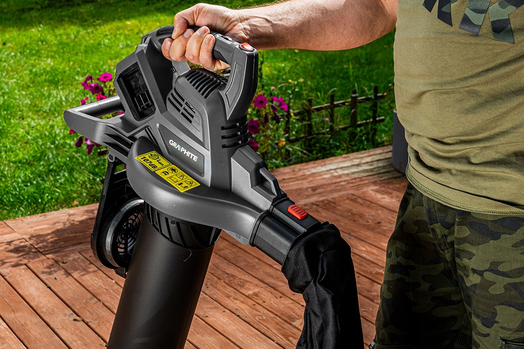 DMUCHAWA AKUMULATOROWA 2Ah 36V ODKURZACZ GRAPHITE Pojemność worka 35 l