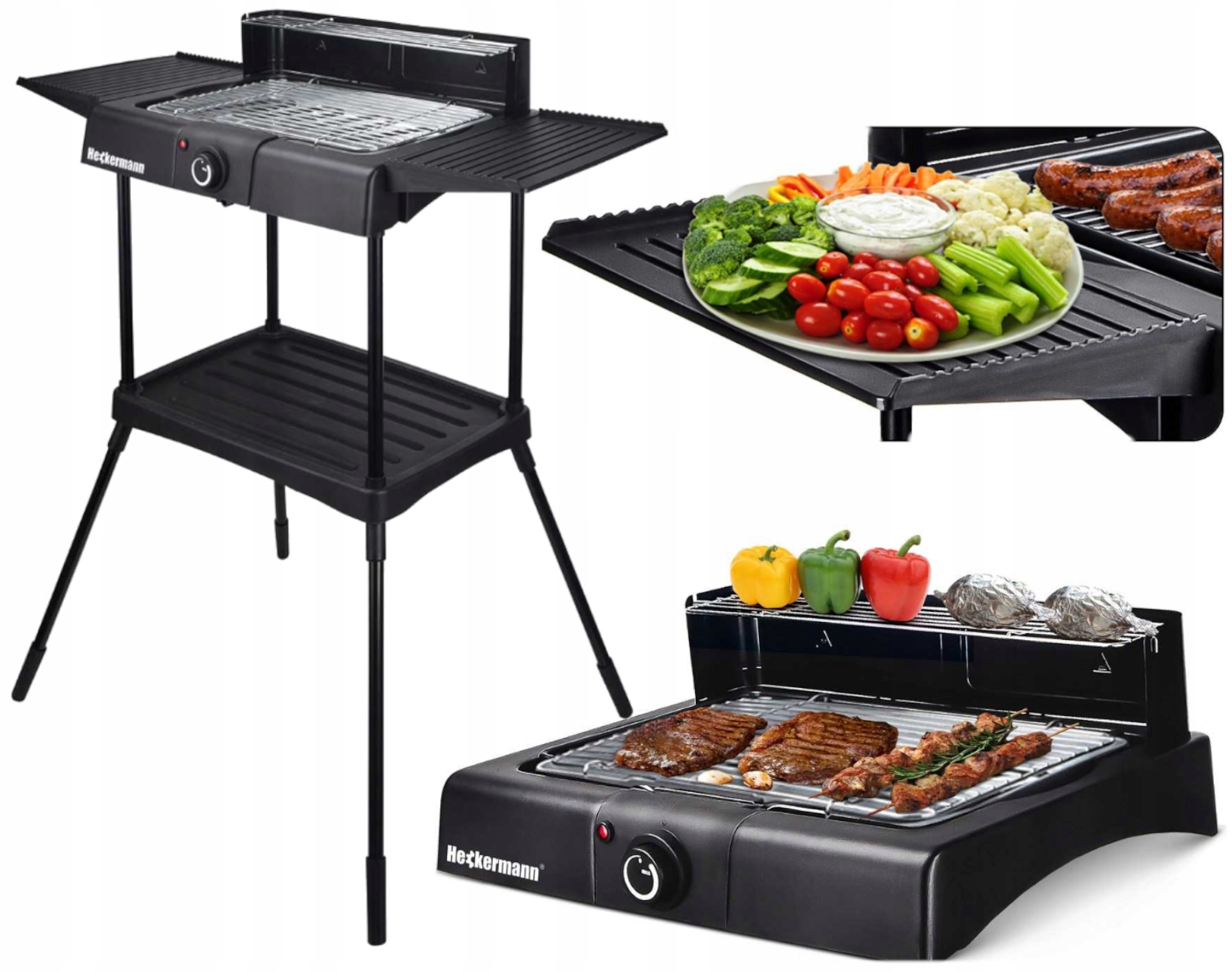 Elektrický Zahradní Gril 3v1 Léto Zima Kuchyně