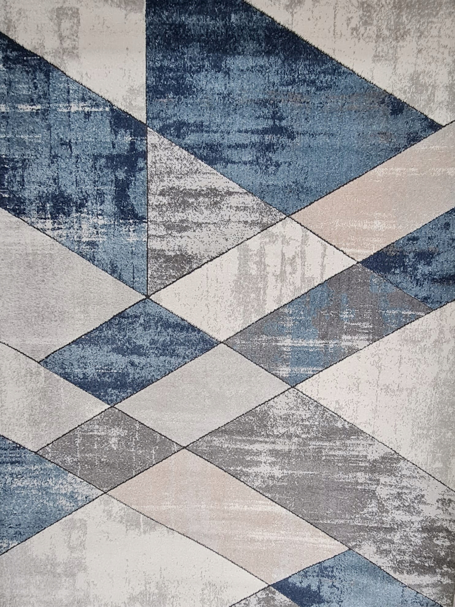 

Dywan Nowoczesny Szaro Niebieski 160x220