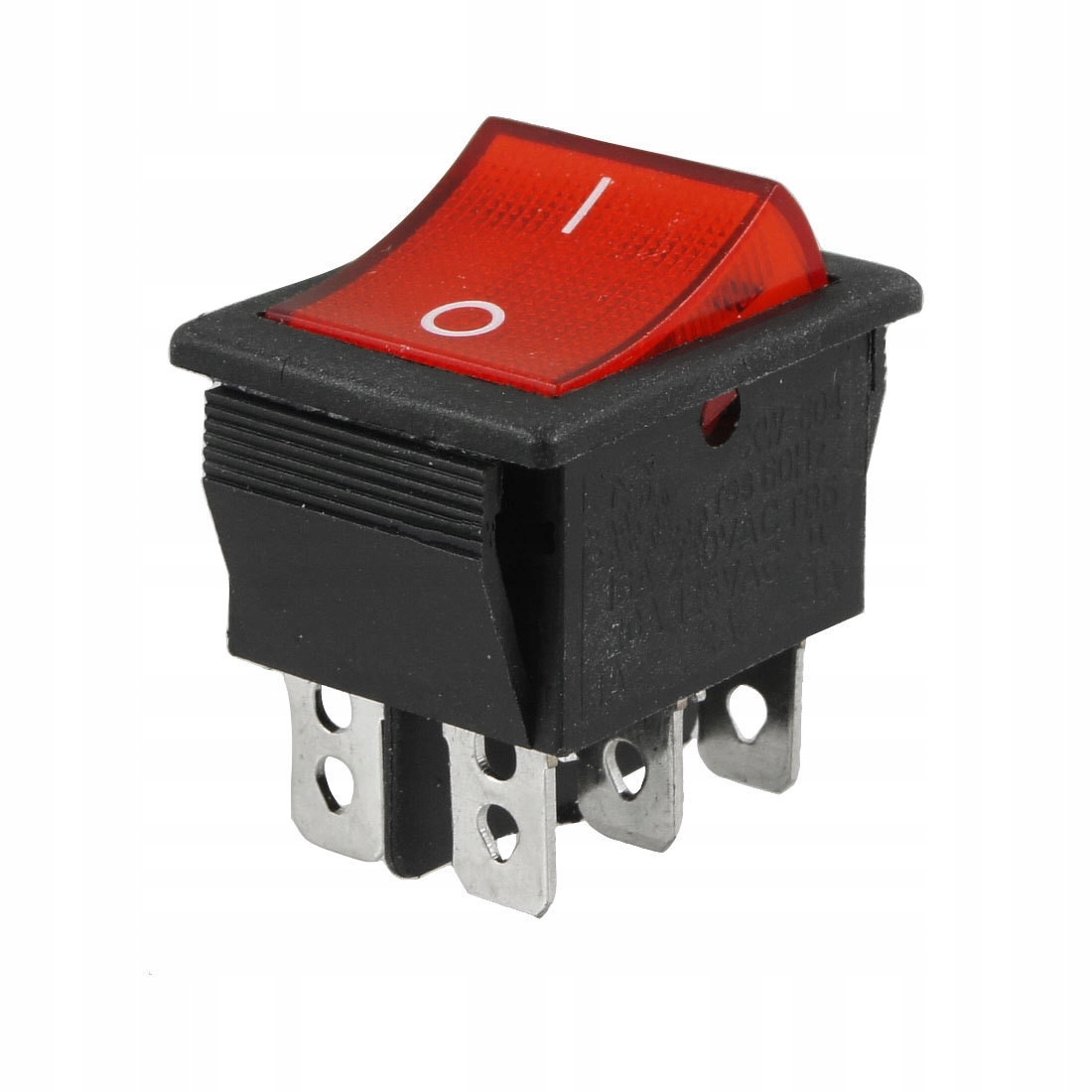 

Przełącznik Kcd 16A/250VAC chwilowy (on)-off 6pin
