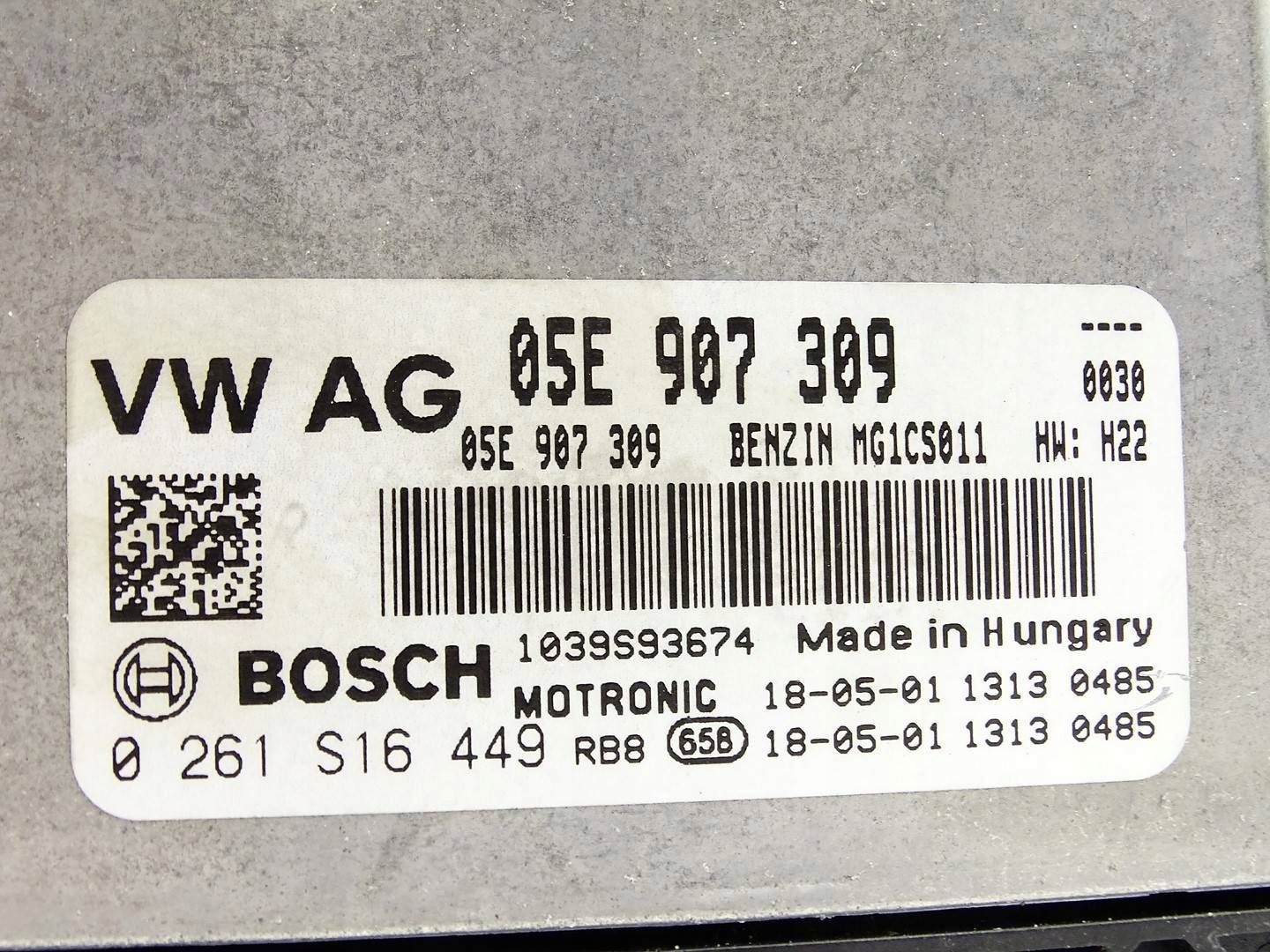 computer Centralina Motore ECU AUDI A3 8V LIFT 1.5 TSI 05E906018A