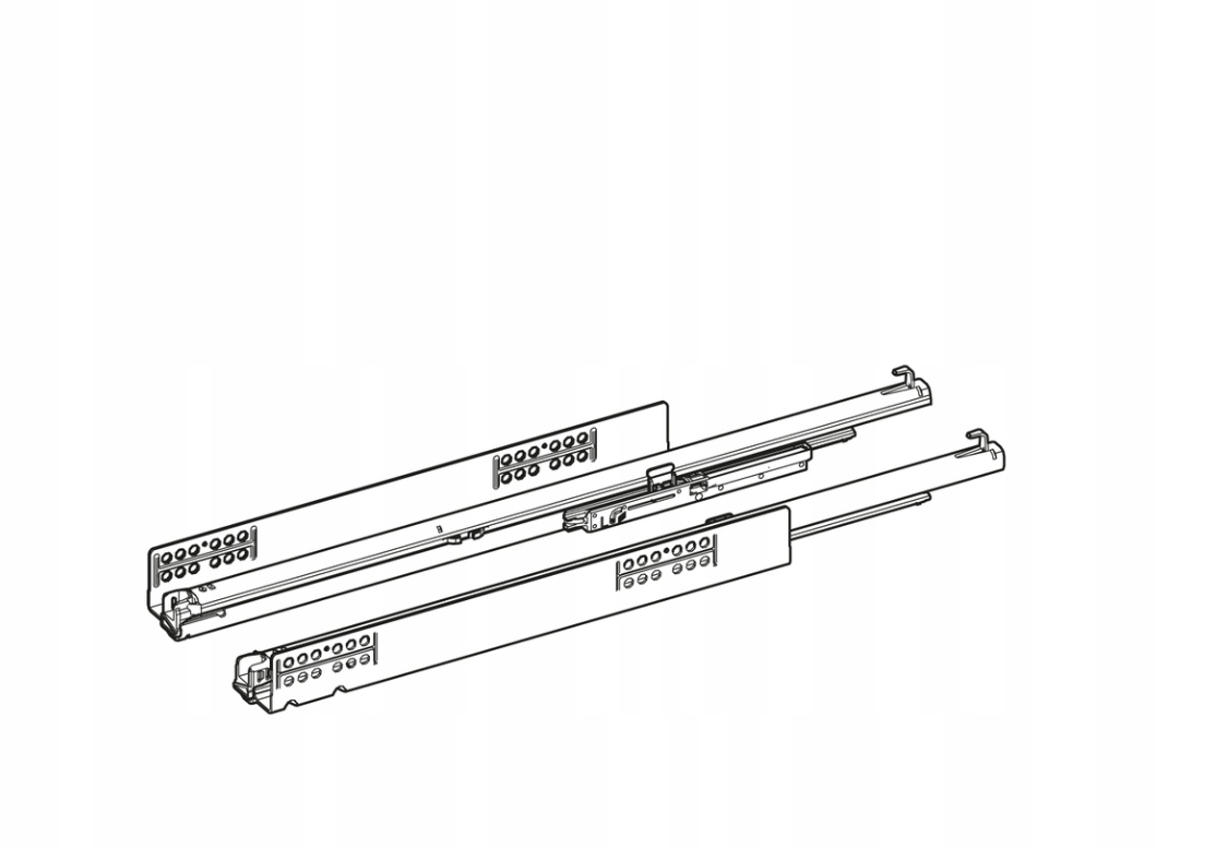 Prowadnica V6 Quadro L-400 Hettich Dolnego montażu Marka Hettich