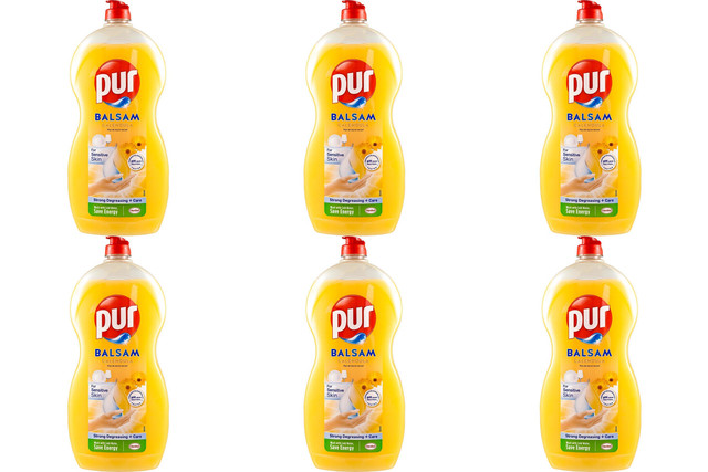 Levně Tekutý prostředek na mytí nádobí Pur měsíček 1,2 l 6 Ks