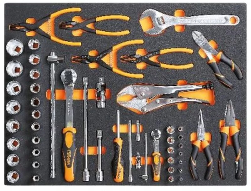 Zestaw 52 narzędzi w miękkim wkładzie profilowanym Marka Beta