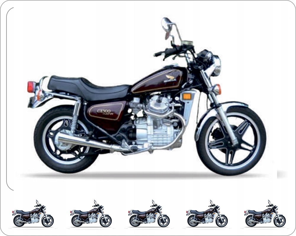 Nálepky Juula Pre Honda CX 500 Custom 1980-1981 Červená