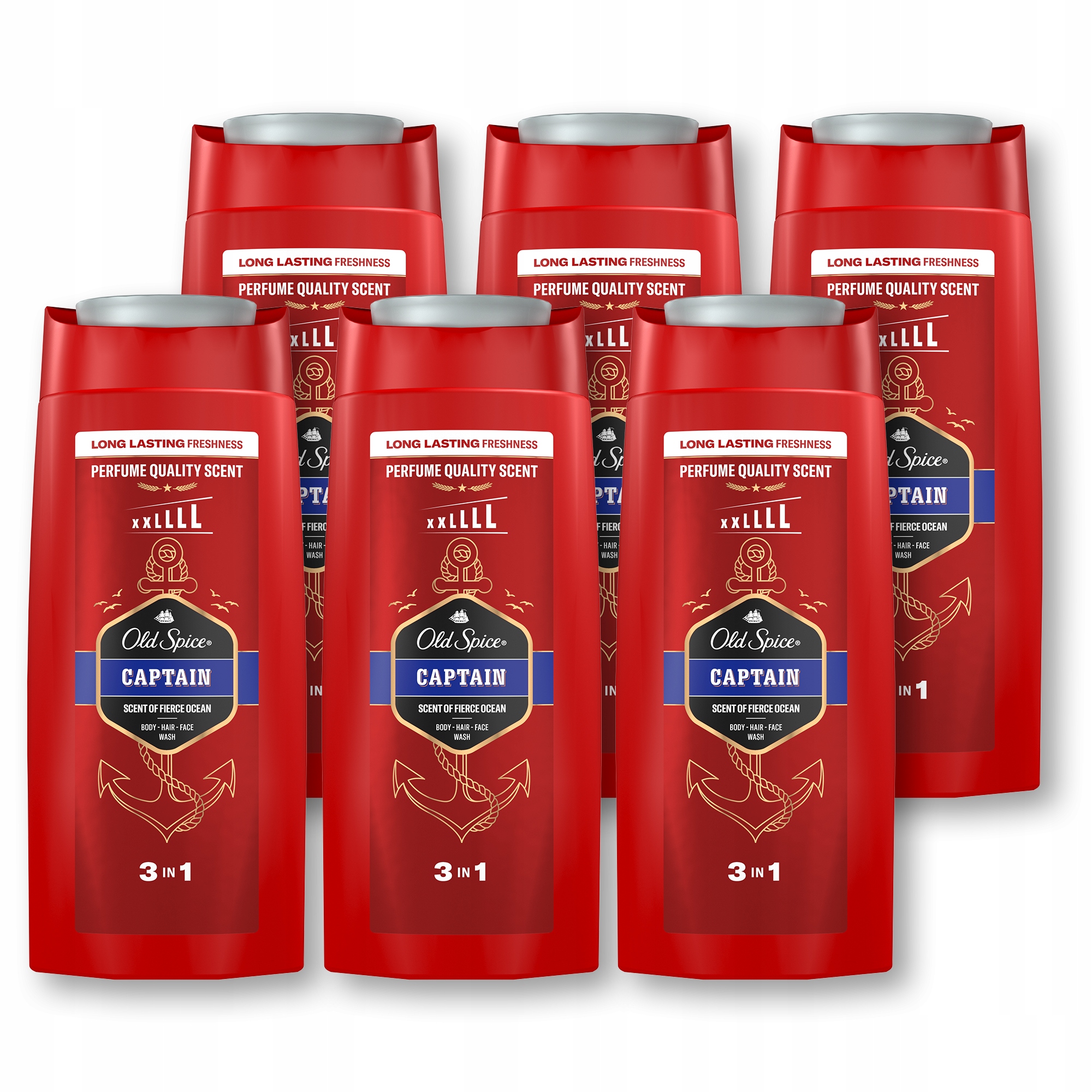 Old Spice Captain Żel pod prysznic 2w1 6x675 ml