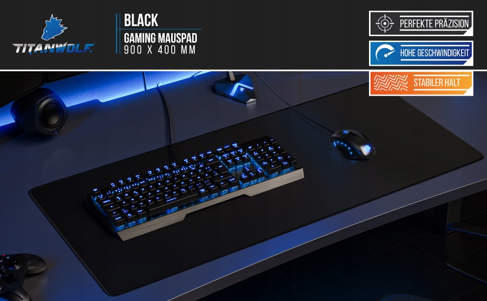 CSL PODKŁADKA NA BIURKO GAMING POD MYSZ KLAWIATURĘ — miniatura 8