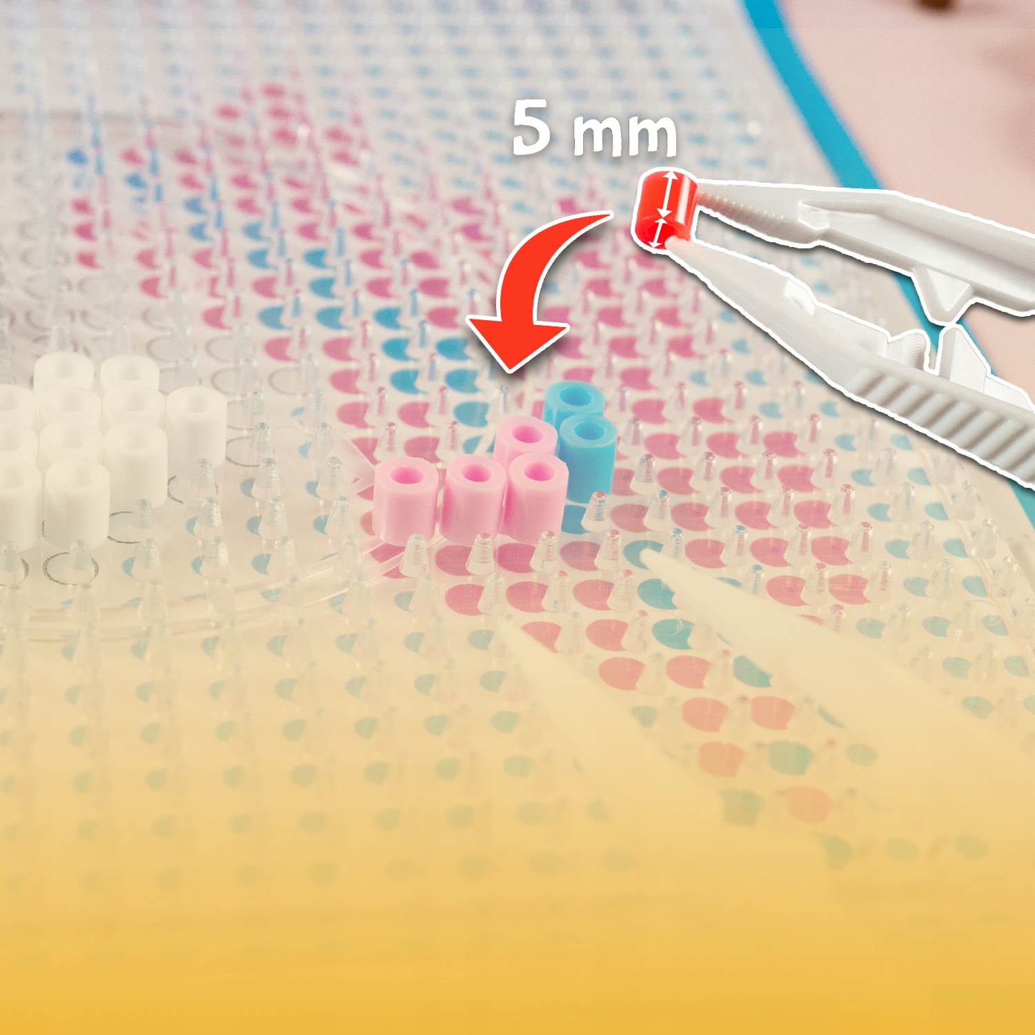 PODKŁADKA La Manuli SZABLON do Prasowania Koralików Podstawka Transparentna Kod producenta 4013
