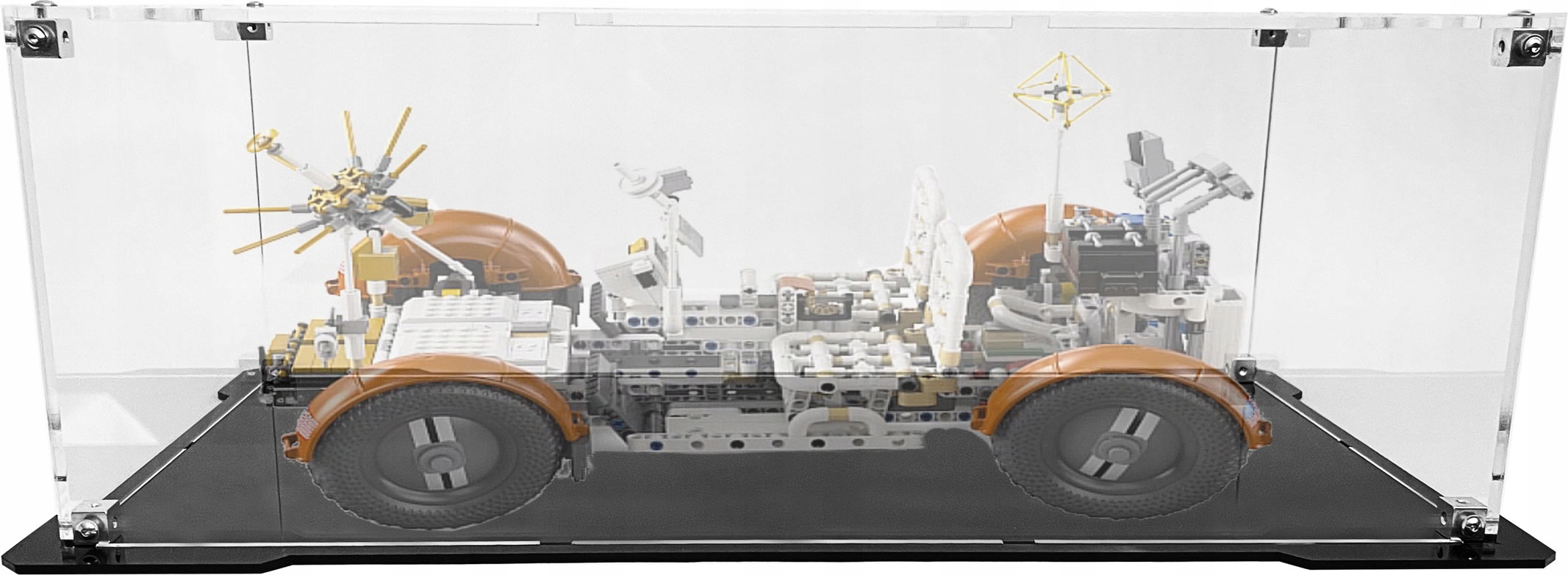 Vitrína s černou základnou pro sadu Lego 42182 Nasa Apollo vozidlo Lrv