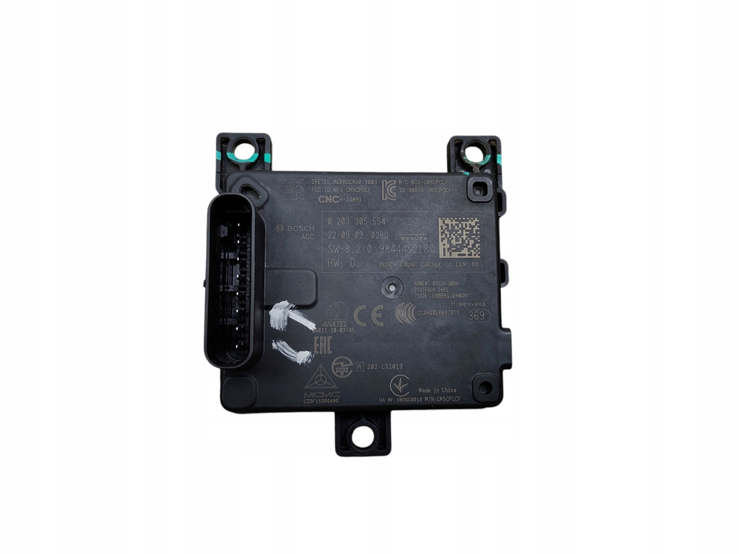 RADAR SENSOR DISTRONIC left rear part CITROEN C5 X PEUGEOT 308 III 9844452180