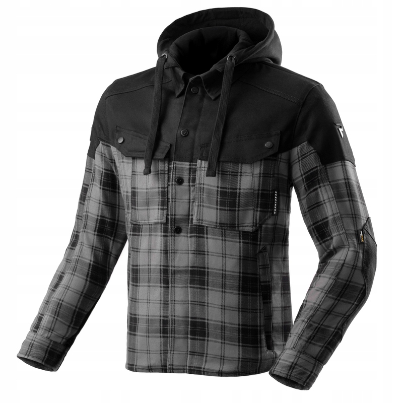 Motocyklová košeľa Rebelhorn Shifter Black/Grey XXL