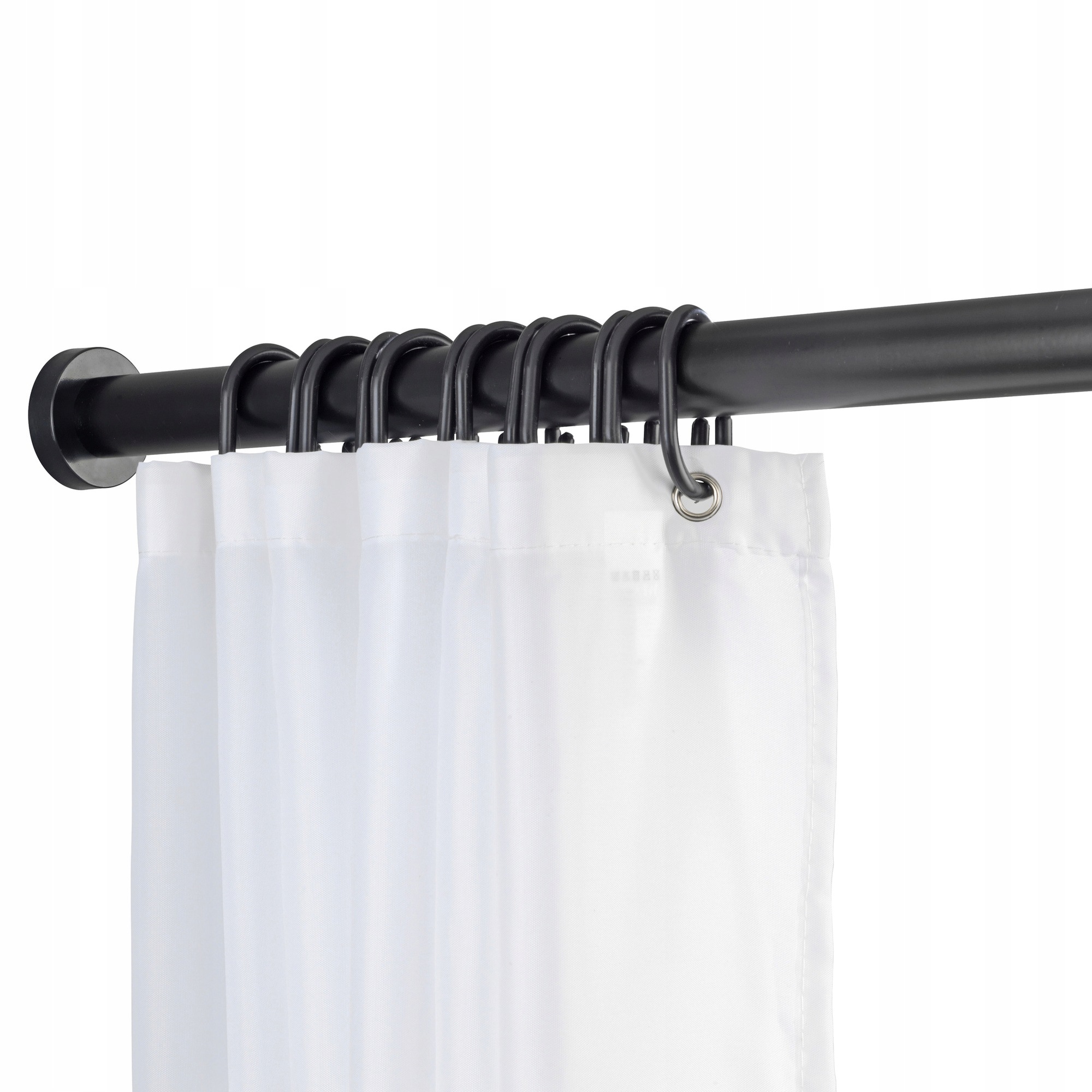 Teleskopická sprchová tyč Luz, Ø 2,8 cm, 70-115 cm, černá, Wenko