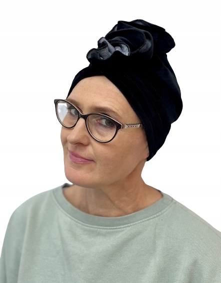 

Turban Luba wr-czarna modne turbany Eva Design