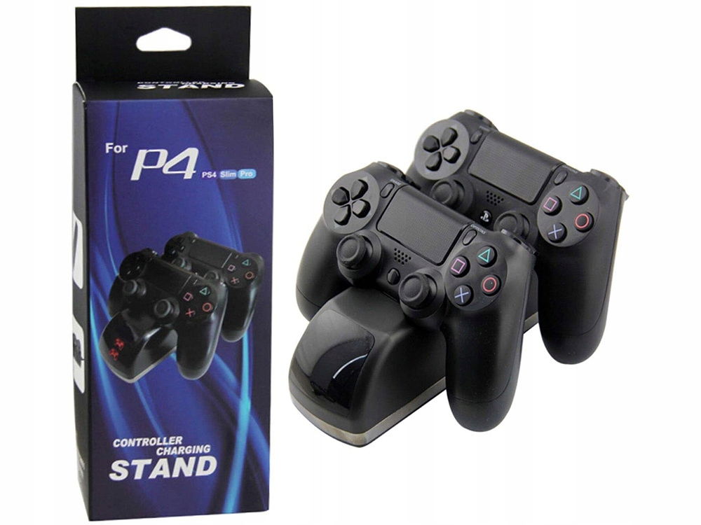 Ładowarka stacja dokująca ładująca do pad ps4 2x Tryb pracy cyfrowy