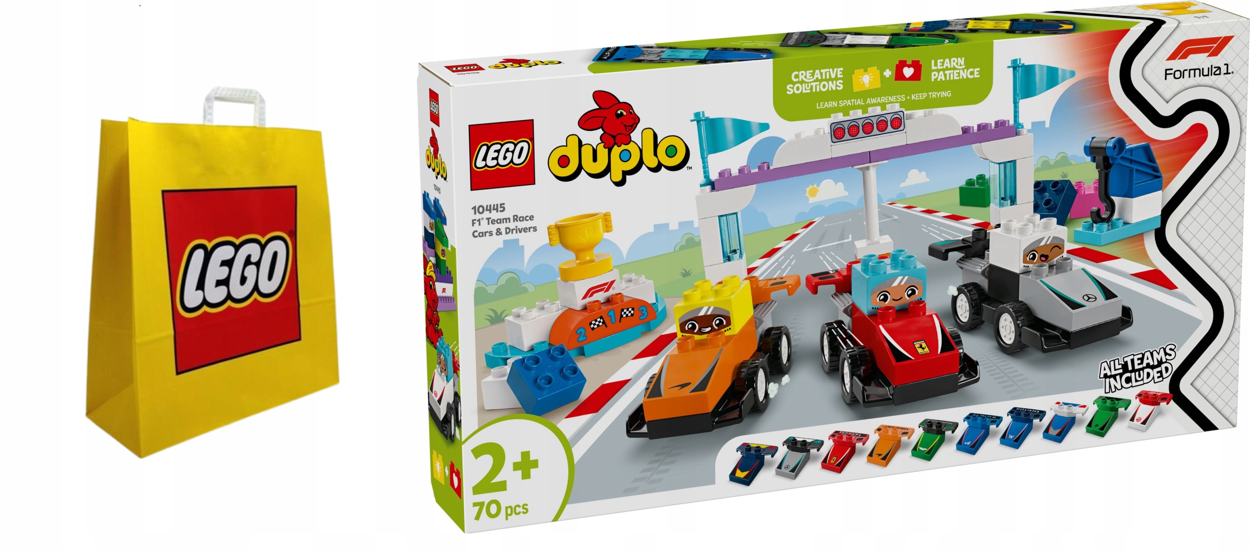 Lego Duplo 10445 Bolidy a řidiči F1 Taška