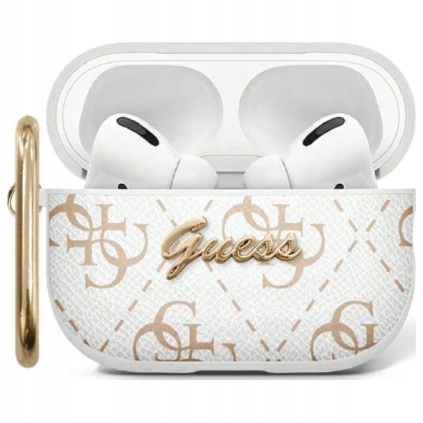 Guess GUAP2PG4GPH AirPods Pro 2 (2022/ 2023) cover biały/ white 4G Hook