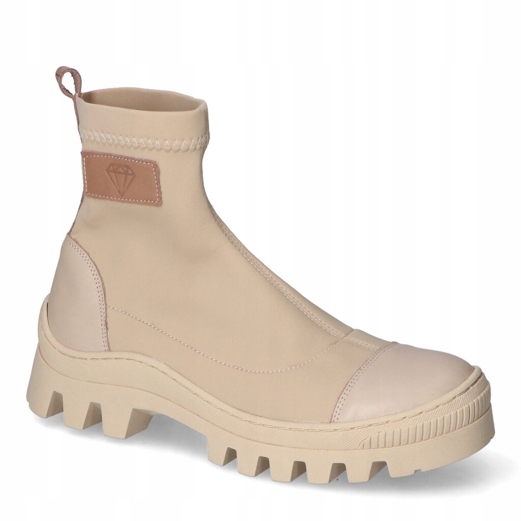 Kotníkové Boty Nicole 2703 Béžová 36