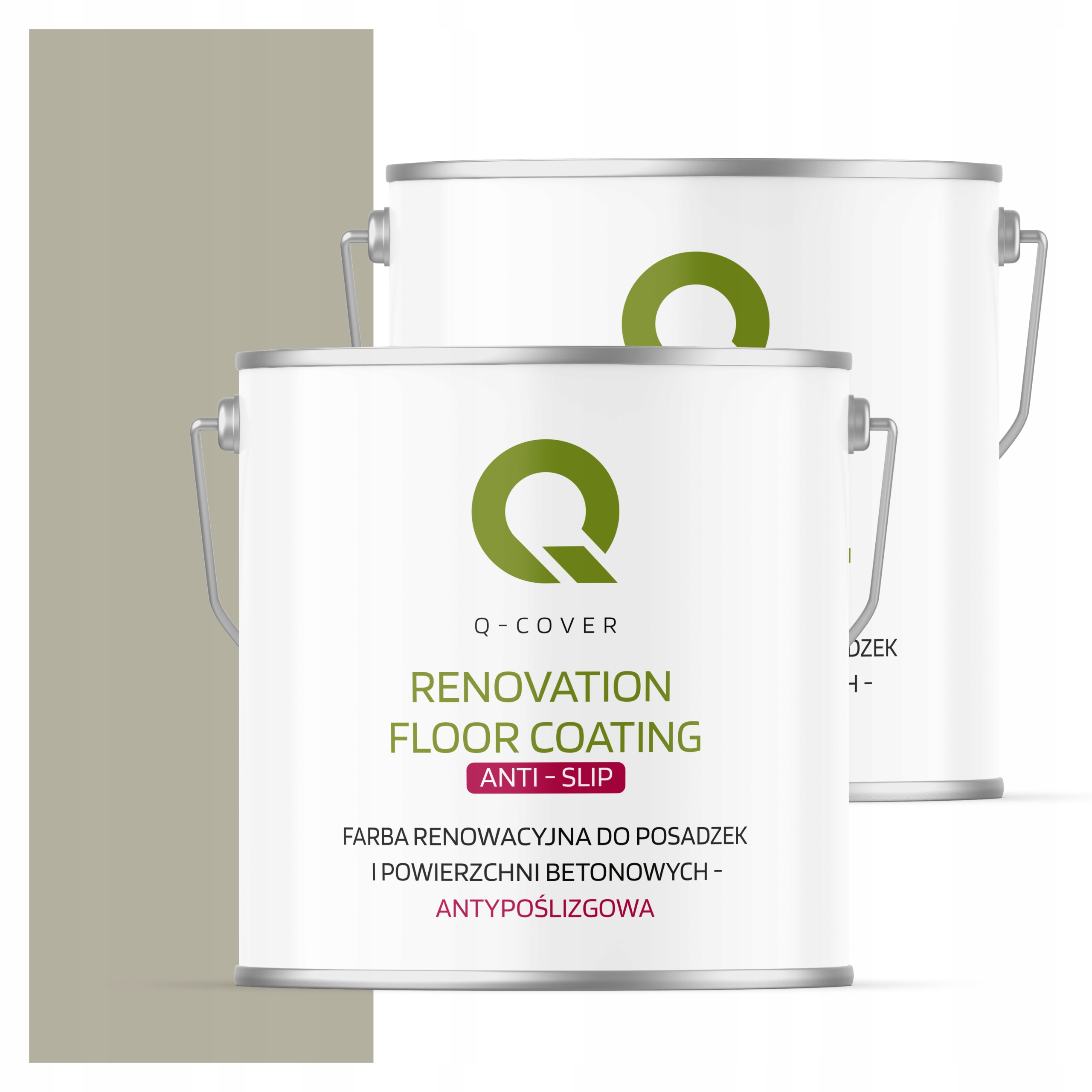 Protišmyková renovačná farba na betón 5L šedá béžová Ral 7032 matná