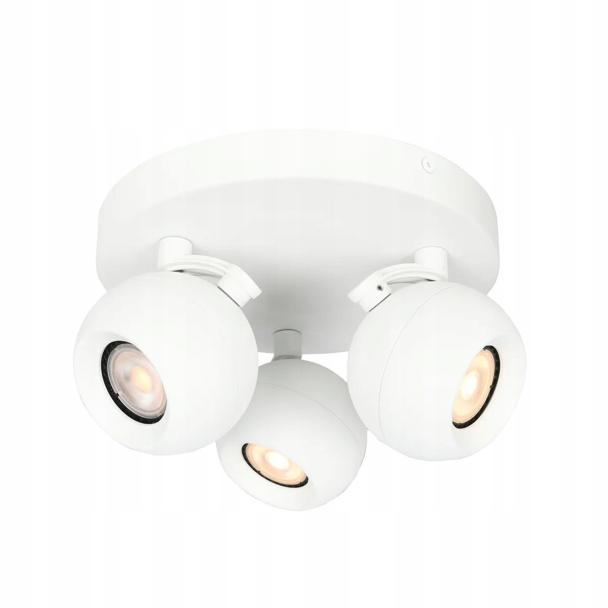 Italux Stropná lampa Lafin 22 cm 3xGU10 Biela Pohyblivé reflektory