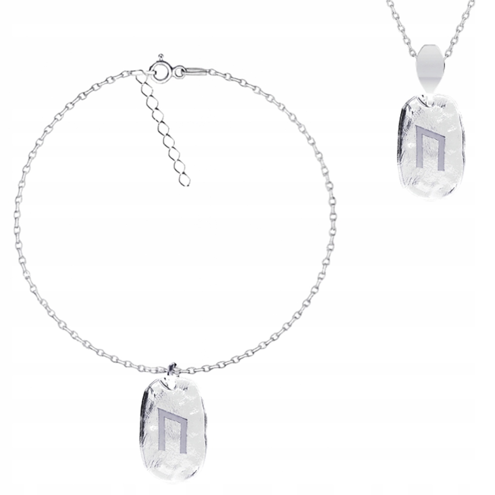 Runa Uruz Wiking Sada stříbrných šperků ankr stříbro 925