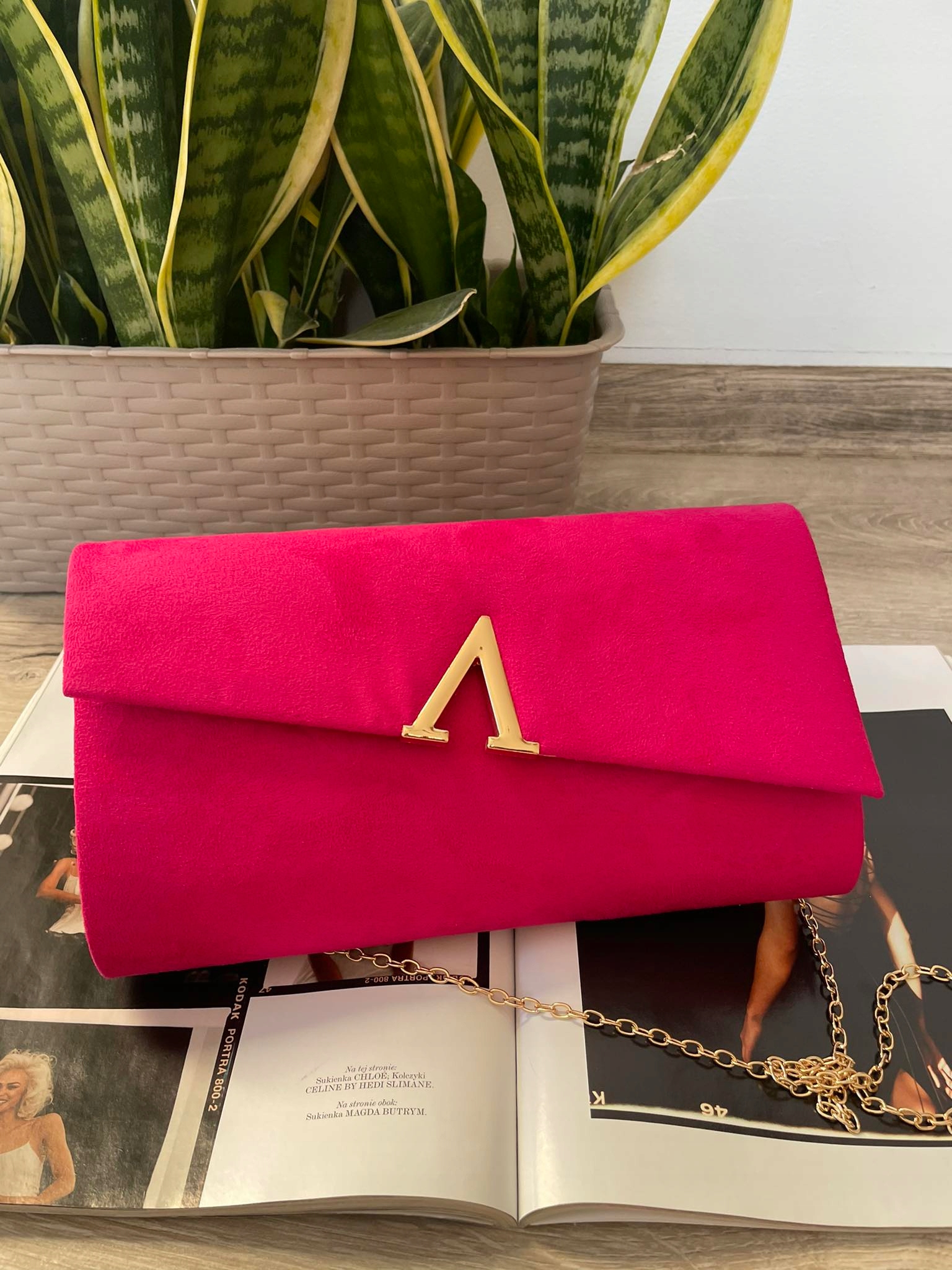 ZJAWISKOWA ZAMSZOWA TOREBKA KOPERTÓWKA FUKSJA Wielkość mała (nie mieszcząca A4)