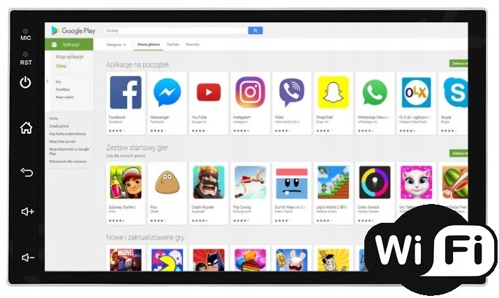 RADIO NAWIGACJA GPS ANDROID AUTO CARPLAY SKODA FABIA OCTAVIA 2 SUPERB Model 7168