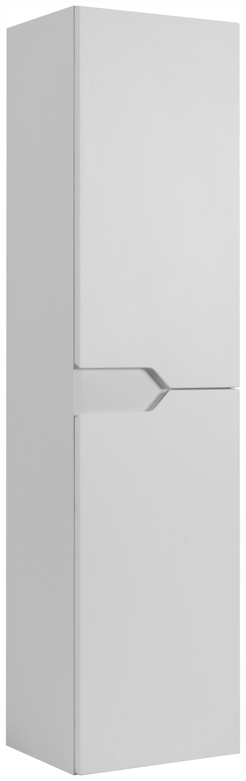 Závěsná koupelnová skříňka Sloupek Bílý 136 cm s Mdf čelem