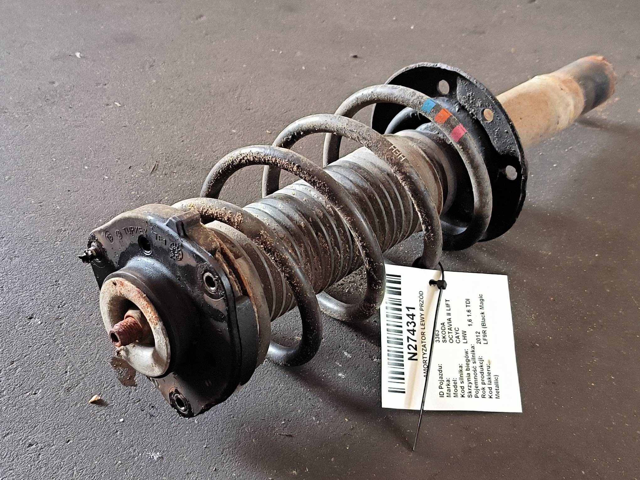 shock absorber left front SKODA OCTAVIA II LIFT