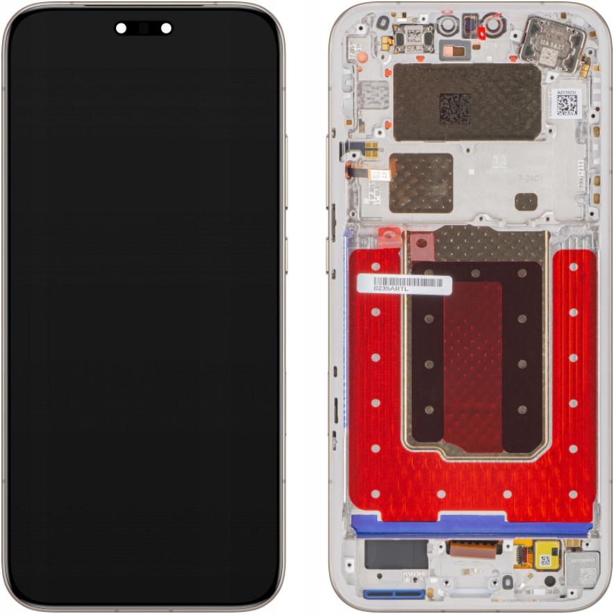 Org Originálny LCD displej Amoled dotykový rámček Honor Magic8 Pro, zlatý