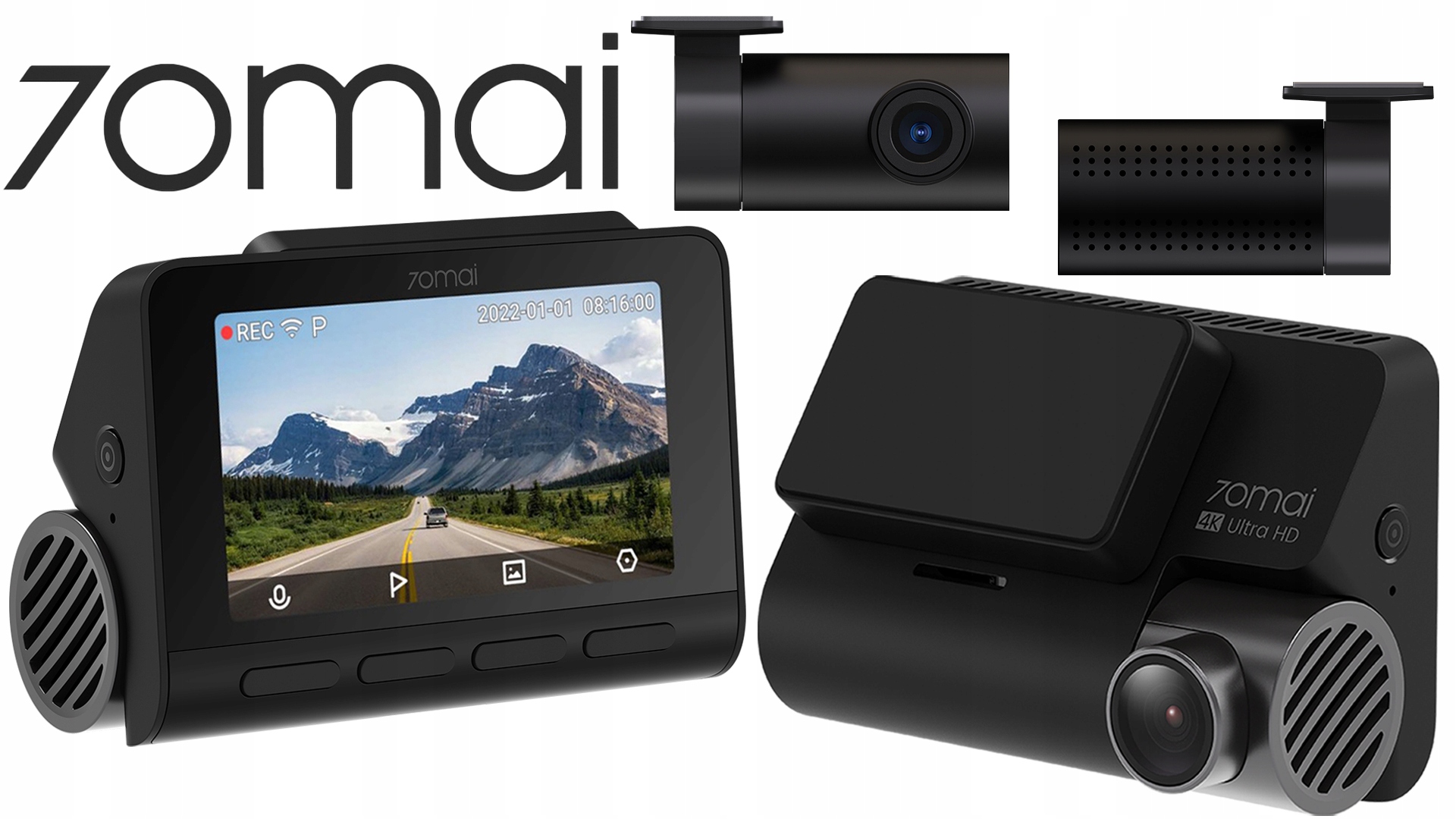 70mai Kamera samochodowa A810 + RC12 SET 4K HDR + oryginalna karta 128GB EAN (GTIN) 6971669782375