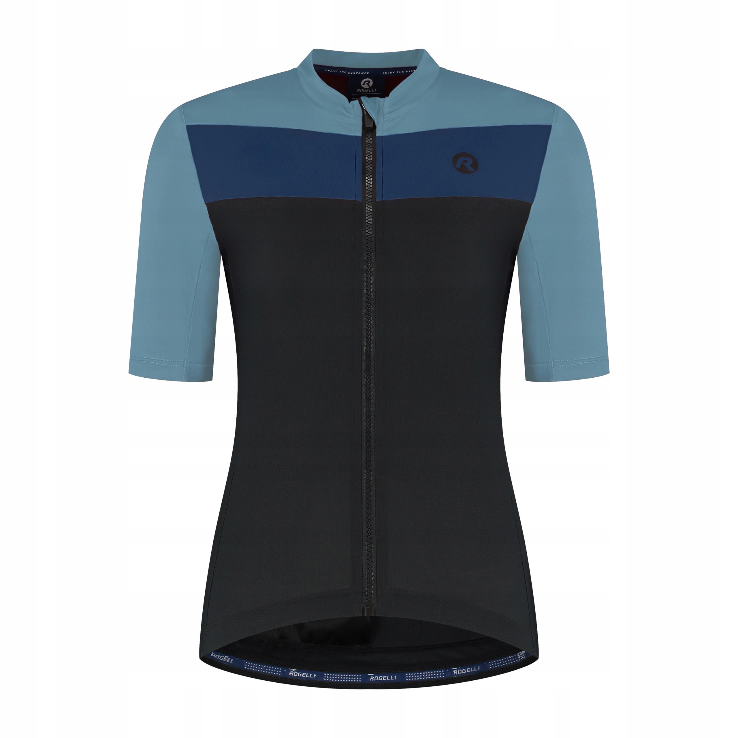 Dámský cyklistický dres Rogelli Core Block XL Černo-modrý