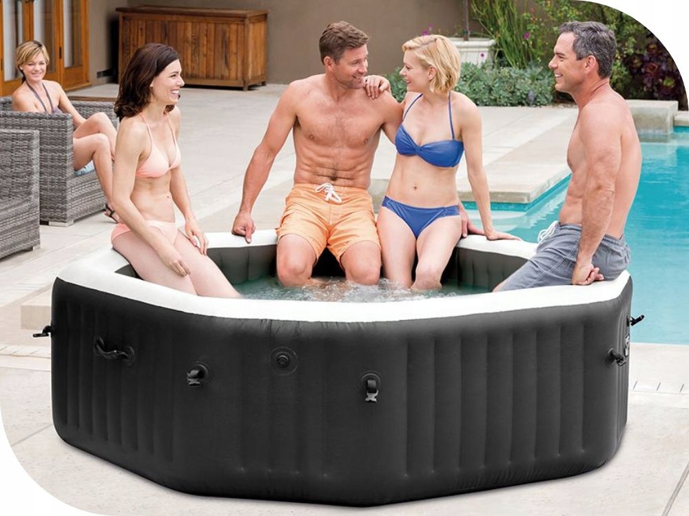 Dmuchane Ogrodowe Spa Hydromasaż Intex 28462 6osób Generator+WiFi Model2026 Głębokość 71 cm