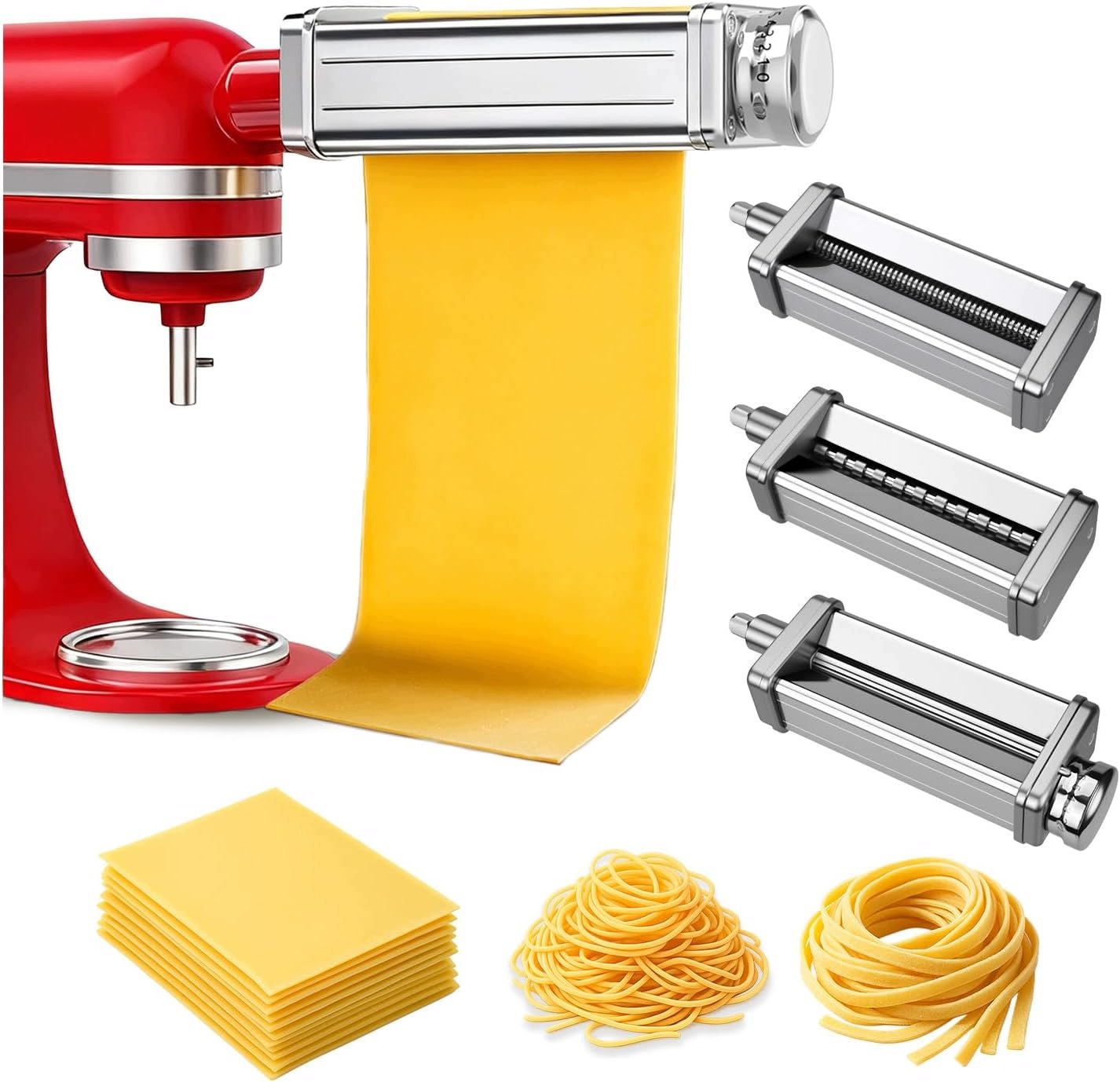 Nástavec Na Cestoviny Kitchenaid 3V1 – Valček Špagety Fettuccine Oceľ