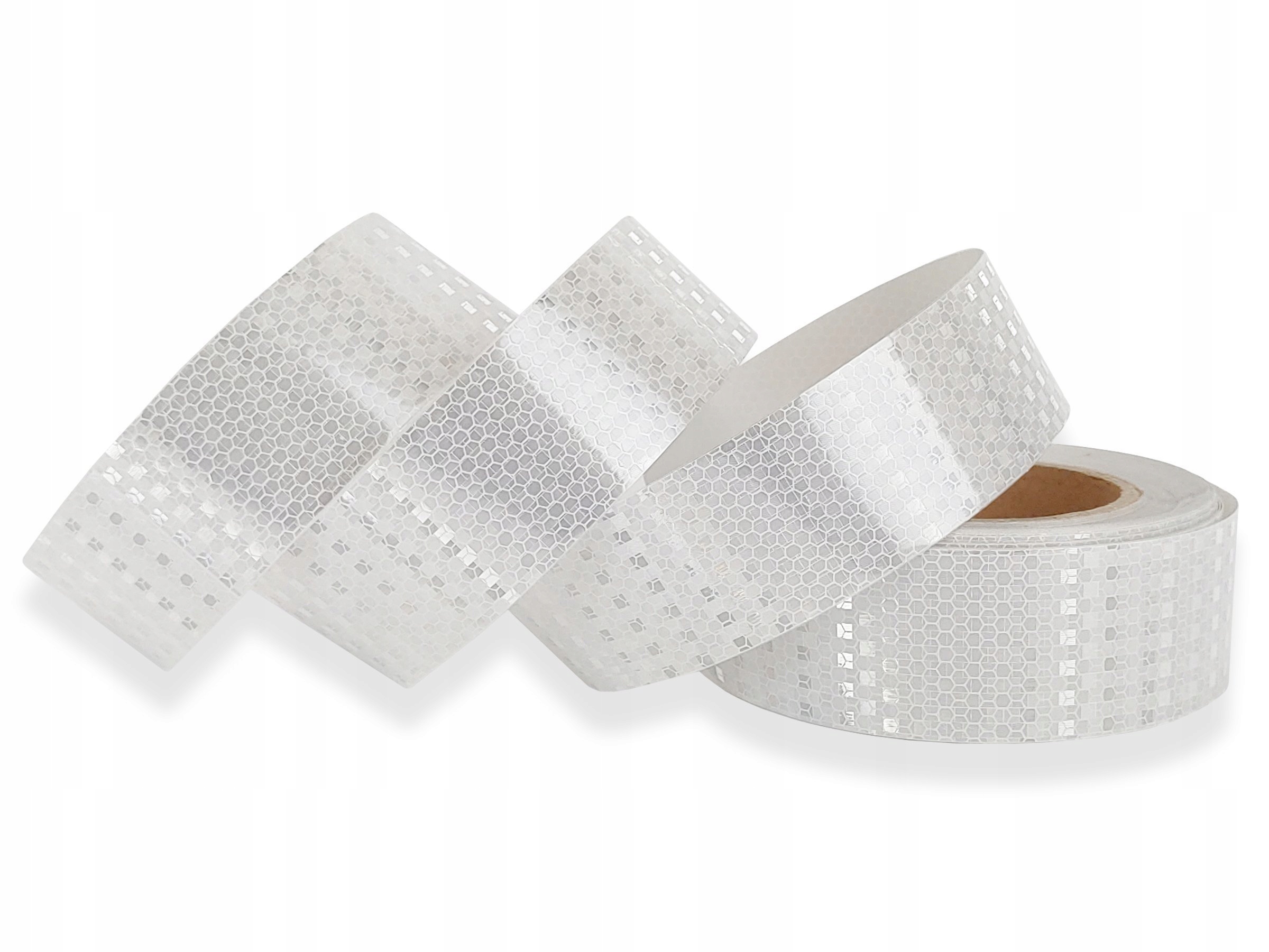 

Odblaskowa taśma samoprzylepna biała srebrna 5cm