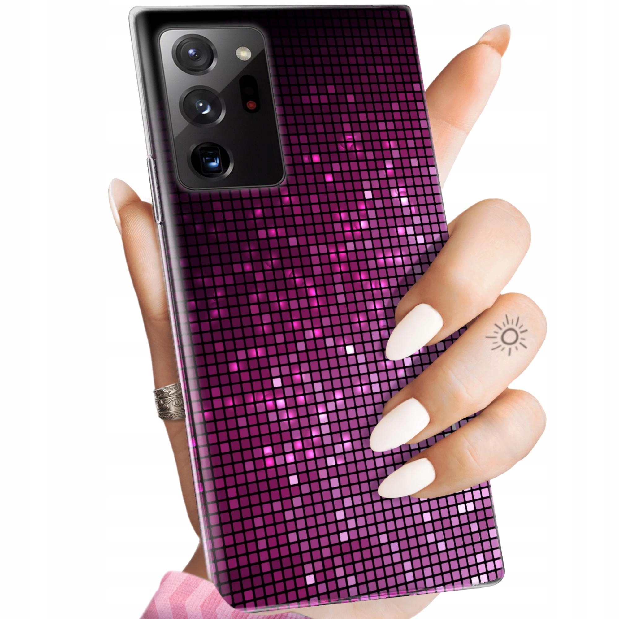 Etui Do Samsung Note 20 Ultra 20 Ultra 5G Wzór Imitacja Brokatu Obudowa