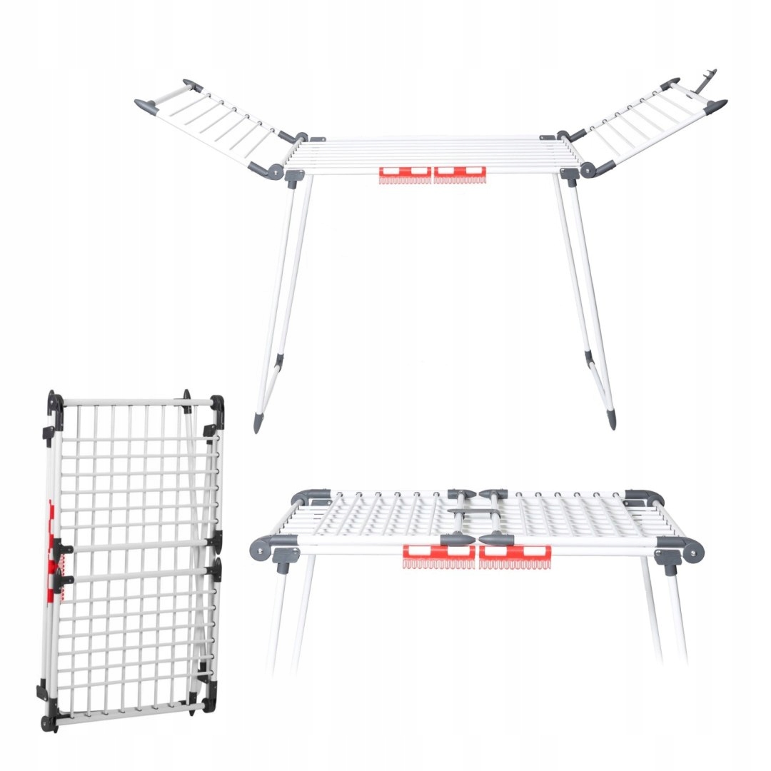 Levně Stojící sušák na prádlo, skládací prádlo, balkonový, silný, velký, XL