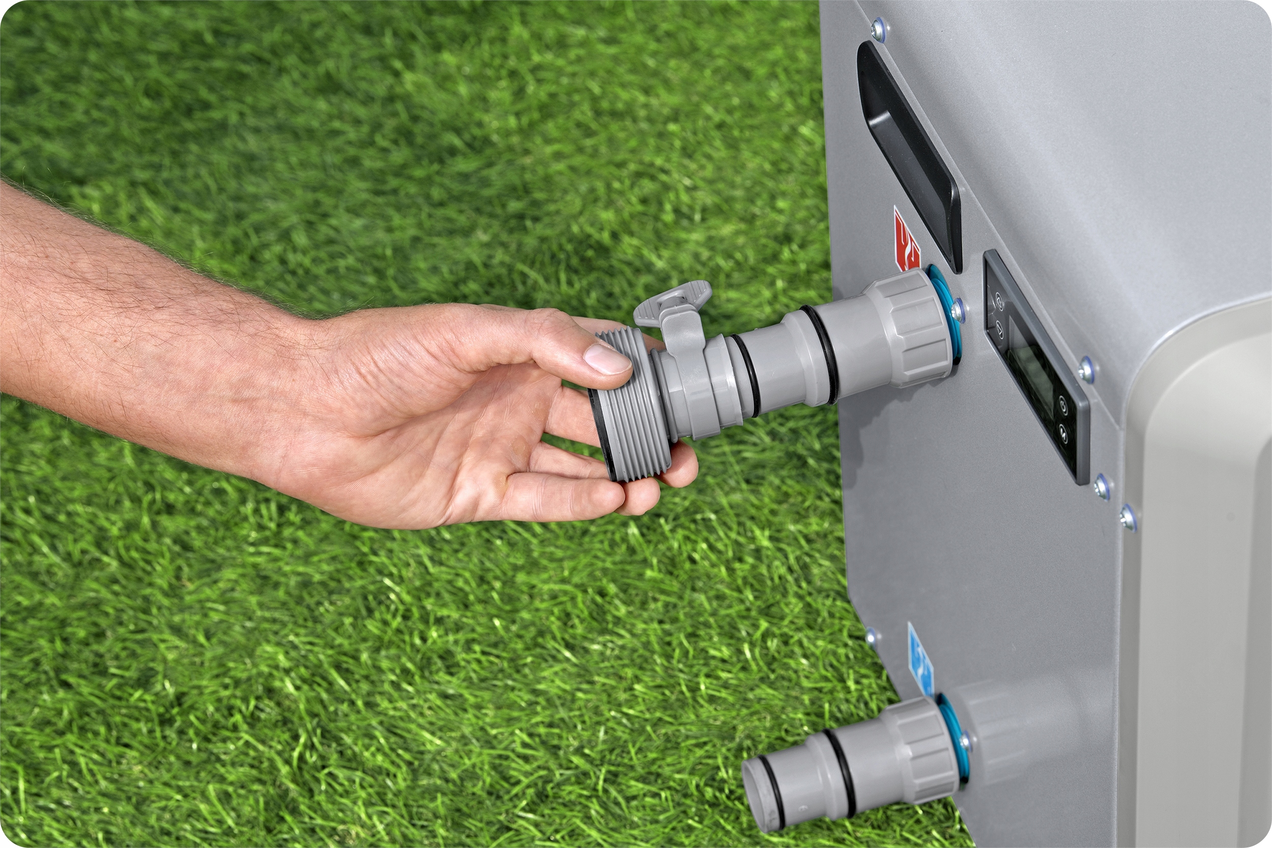 Pompa ciepła Podgrzewacz wody do basenu 4,4KW Bestway Waga produktu z opakowaniem jednostkowym 33.8 kg