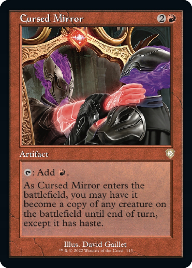 Mtg Cursed Mirror *Retro-Frame* (r)