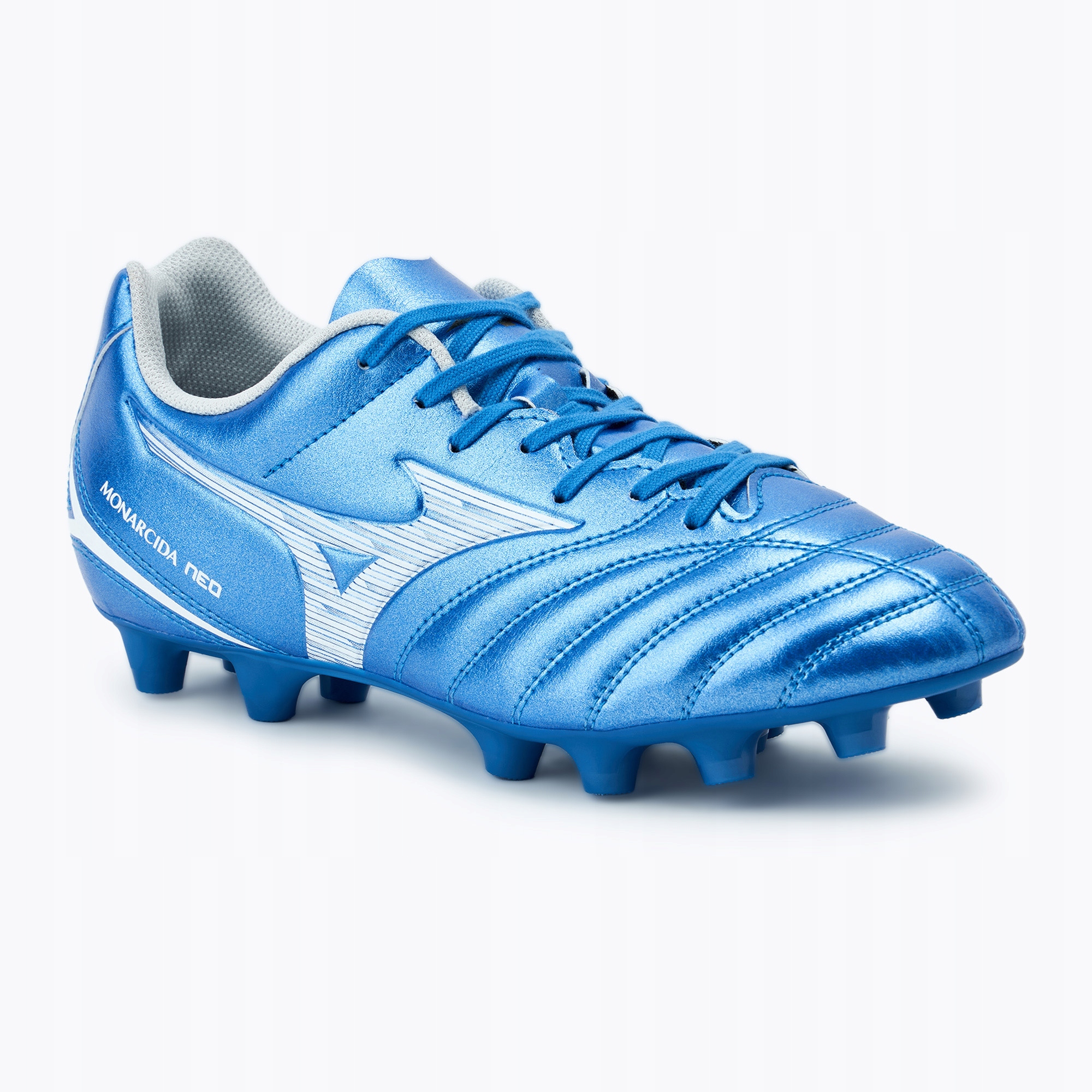Buty piłkarskie męskie Mizuno Monarcida Neo III Select Fg laser blue/white