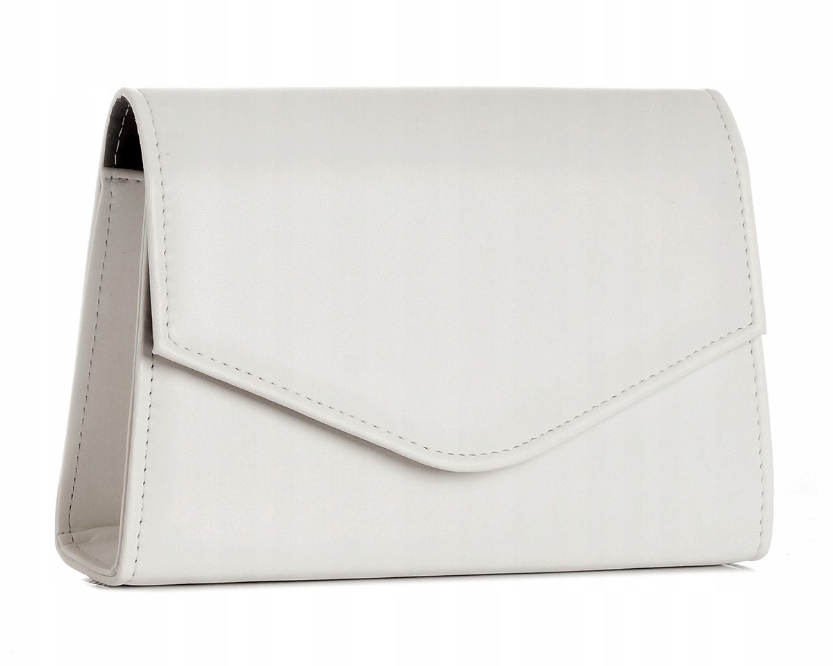 BIAŁA KOPERTÓWKA TOREBKA WIZYTOWA SOLOME S4 MAT TOREBKA WIECZOROWA NA PASKU Marka Solome