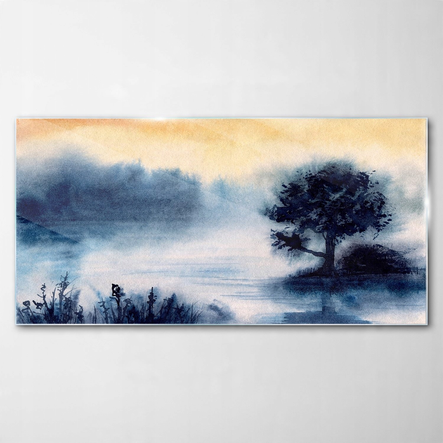 

Hartowany Obraz Szklany Akwarele Jezioro 100x50